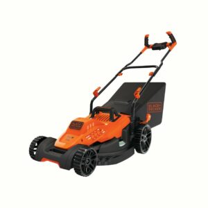 BLACK+DECKER 15” Corded Electric Push Walk-Behind Mower, Comfort Grip Handle