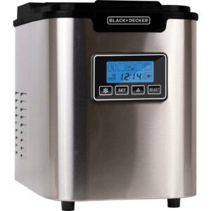 BLACK+DECKER BIMY126S 26-lb Capacity Stainless Steel Ice Maker