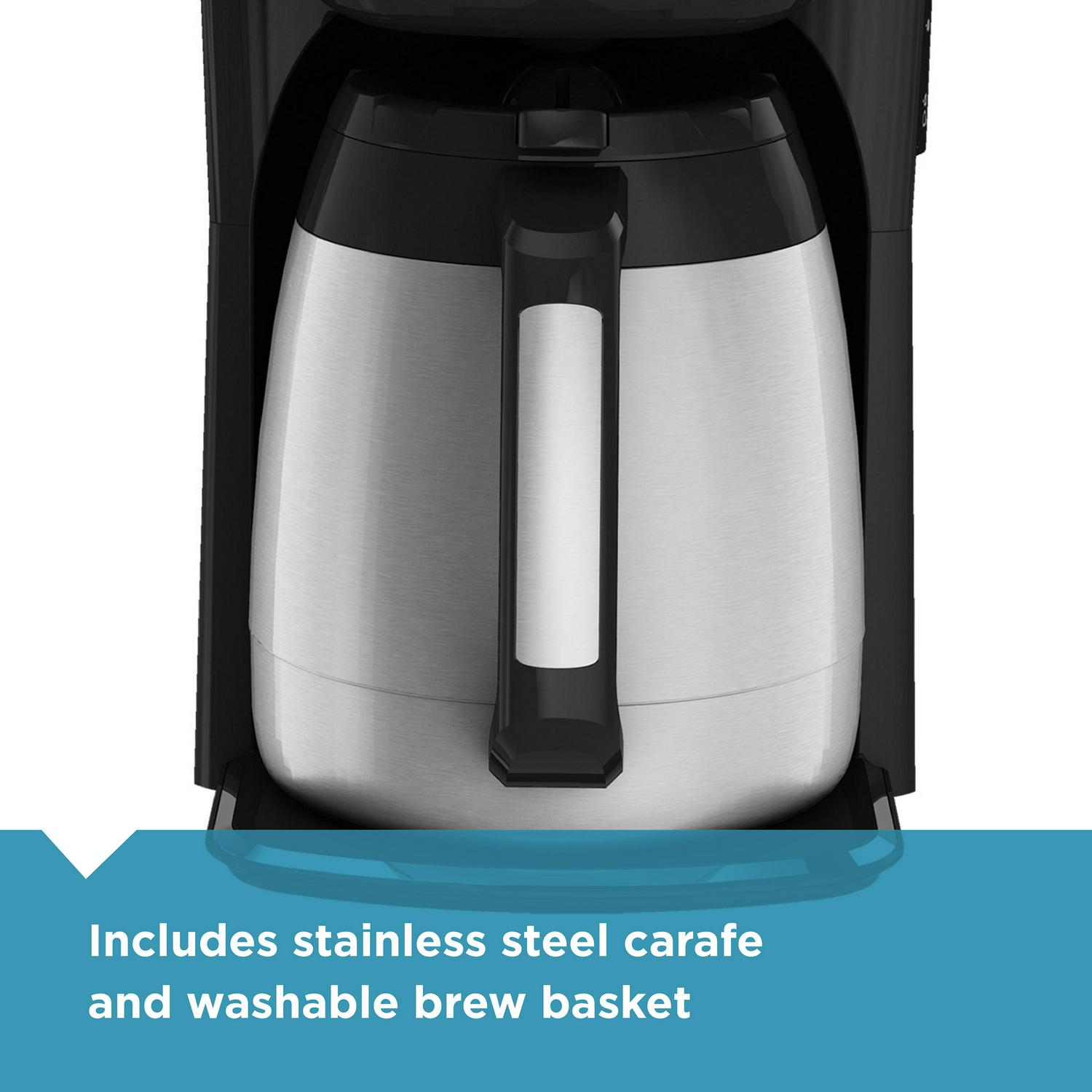 BLACK+DECKER CM2035B-1 12-Cup Thermal Coffee Maker with Stainless Steel Carafe and Digital Controls, Black - Image 7