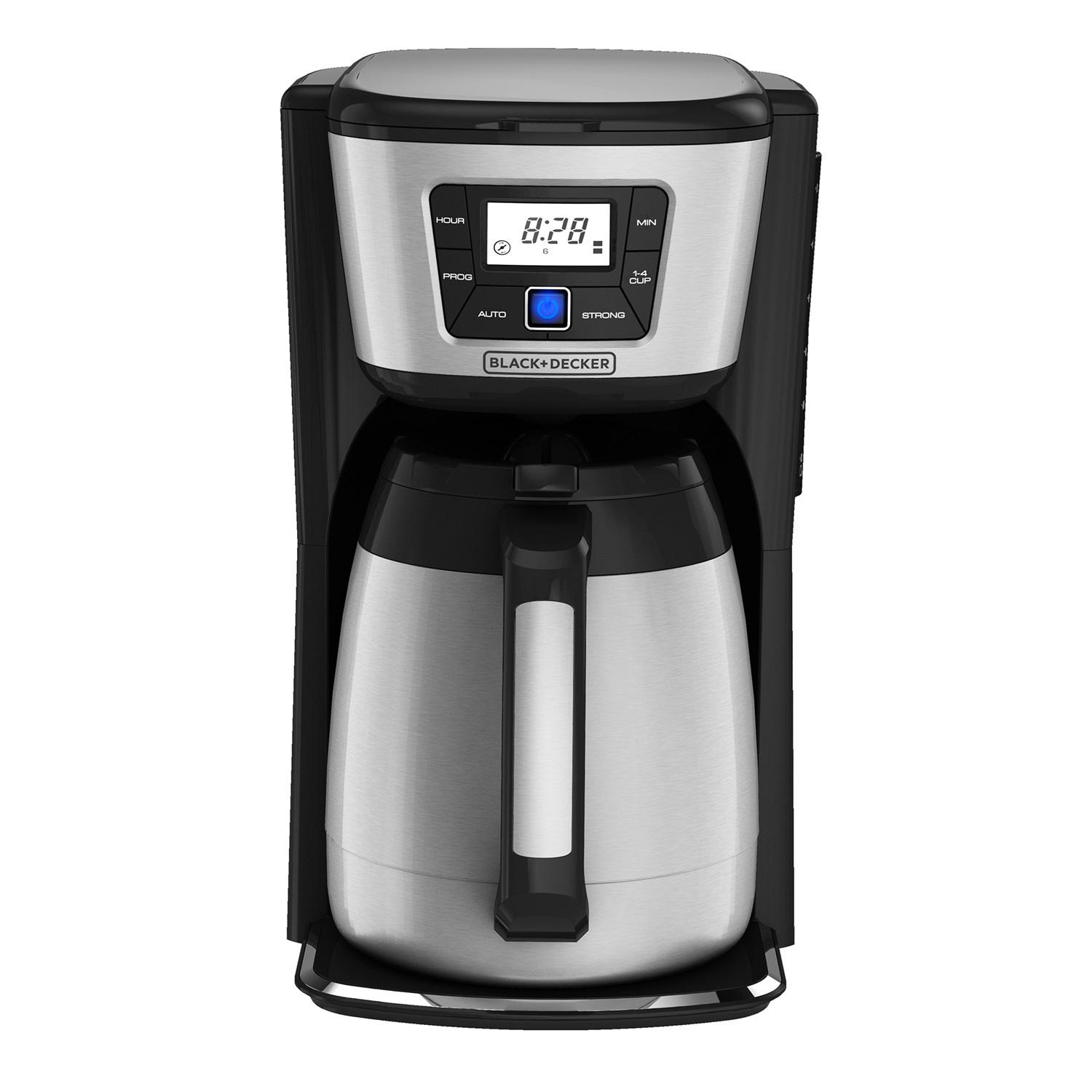 BLACK+DECKER CM2035B-1 12-Cup Thermal Coffee Maker with Stainless Steel Carafe and Digital Controls, Black - Image 3