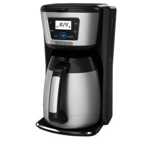 BLACK+DECKER CM2035B-1 12-Cup Thermal Coffee Maker with Stainless Steel Carafe and Digital Controls, Black