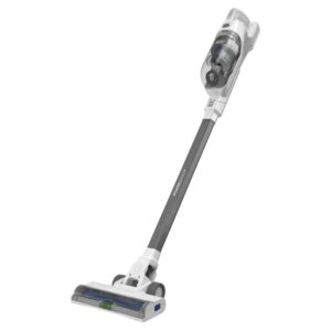 BLACK+DECKER POWERSERIES+ 16V MAX Cordless Stick Vacuum with LED Floor Lights, Lightweight, Multi-Surface, White, BHFEA420J