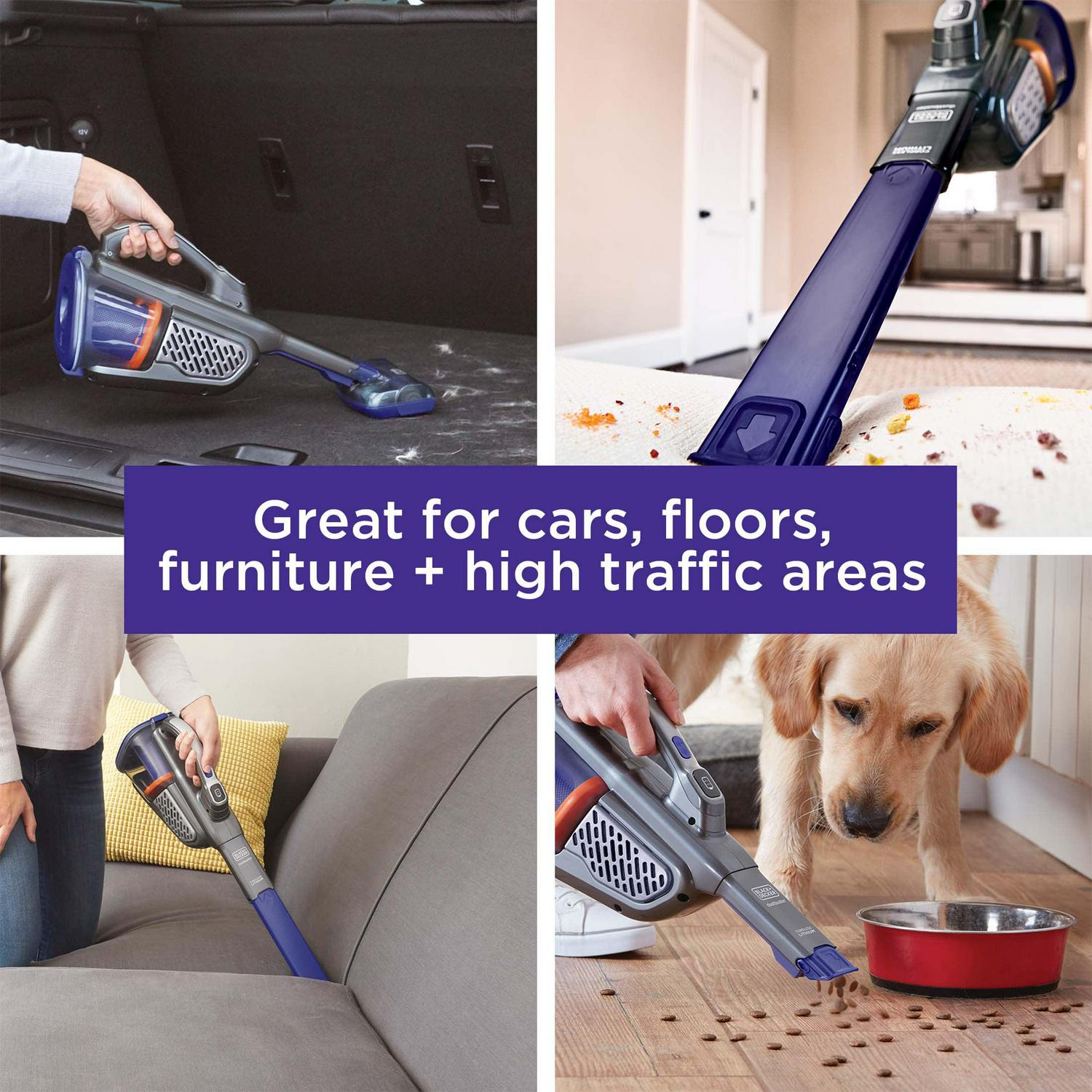 BLACK+DECKER dustbuster furbuster AdvanceClean+ Cordless Pet Handheld Vacuum, HHVK515JP07 - Image 6