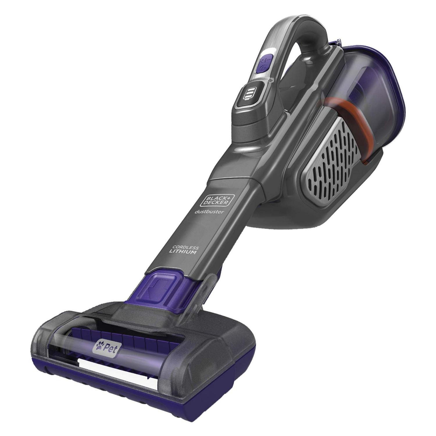 BLACK+DECKER dustbuster furbuster AdvanceClean+ Cordless Pet Handheld Vacuum, HHVK515JP07