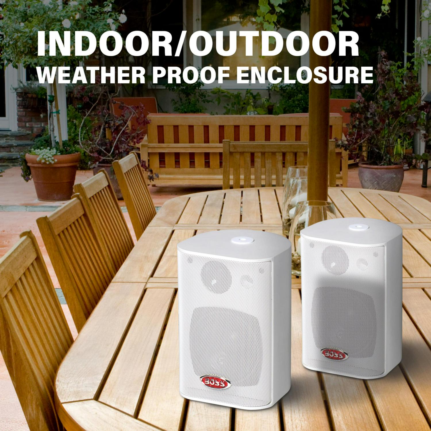 Boss Audio MR4.3W Marine Speakers, 200 Watts Per Pair, 4 Inch, 3 Way - Image 2