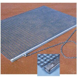 BSN Sports Baseball & Softball Heavy-Duty Drag Mat, Silver