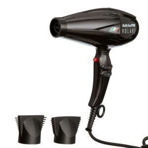 BaBylissPRO Nano Titanium Volare V1 Full-Size Dryer Ferrari-Designed Engine Black