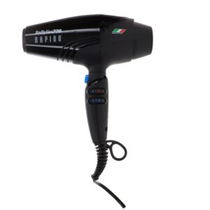 BaBylissPRO Rapido Professional Hair Dryer, Black, Made in Italy