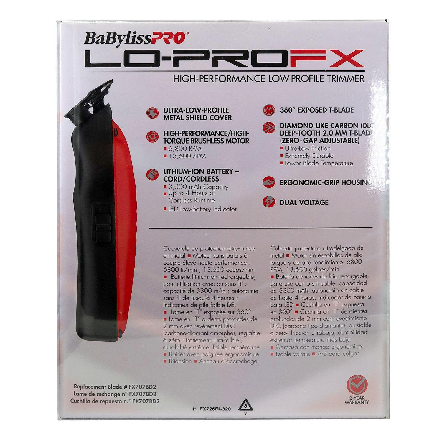 BaByliss PRO Limited Edition LO-PRO FX Trimmer (Van DA' Goat), Red - Image 3