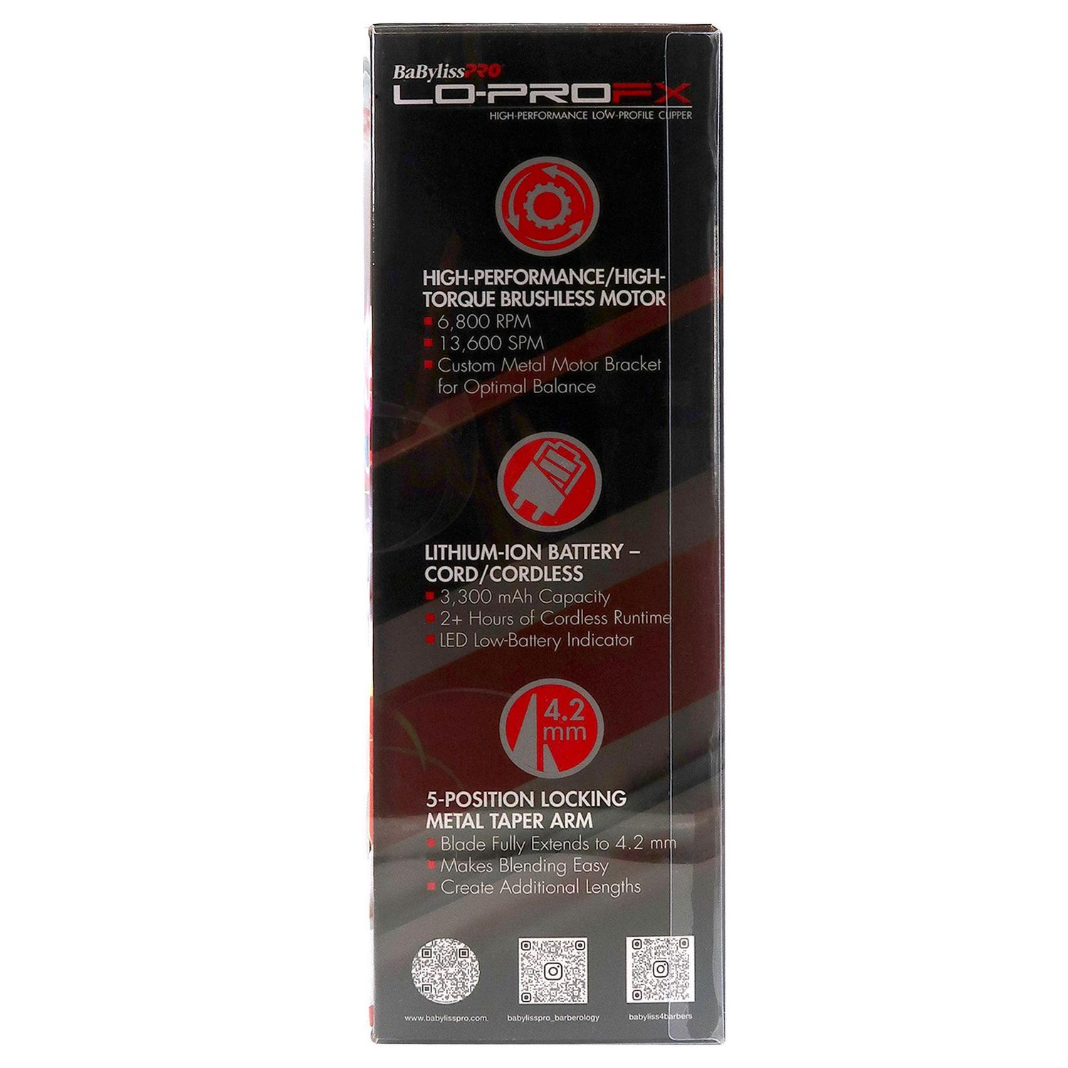 BaByliss Professional Lo-ProFX Collection, Red - Image 5