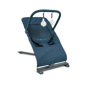 Baby Delight Alpine Deluxe Portable Baby Bouncer, for Infants 0-6 Months, Quilted Indigo