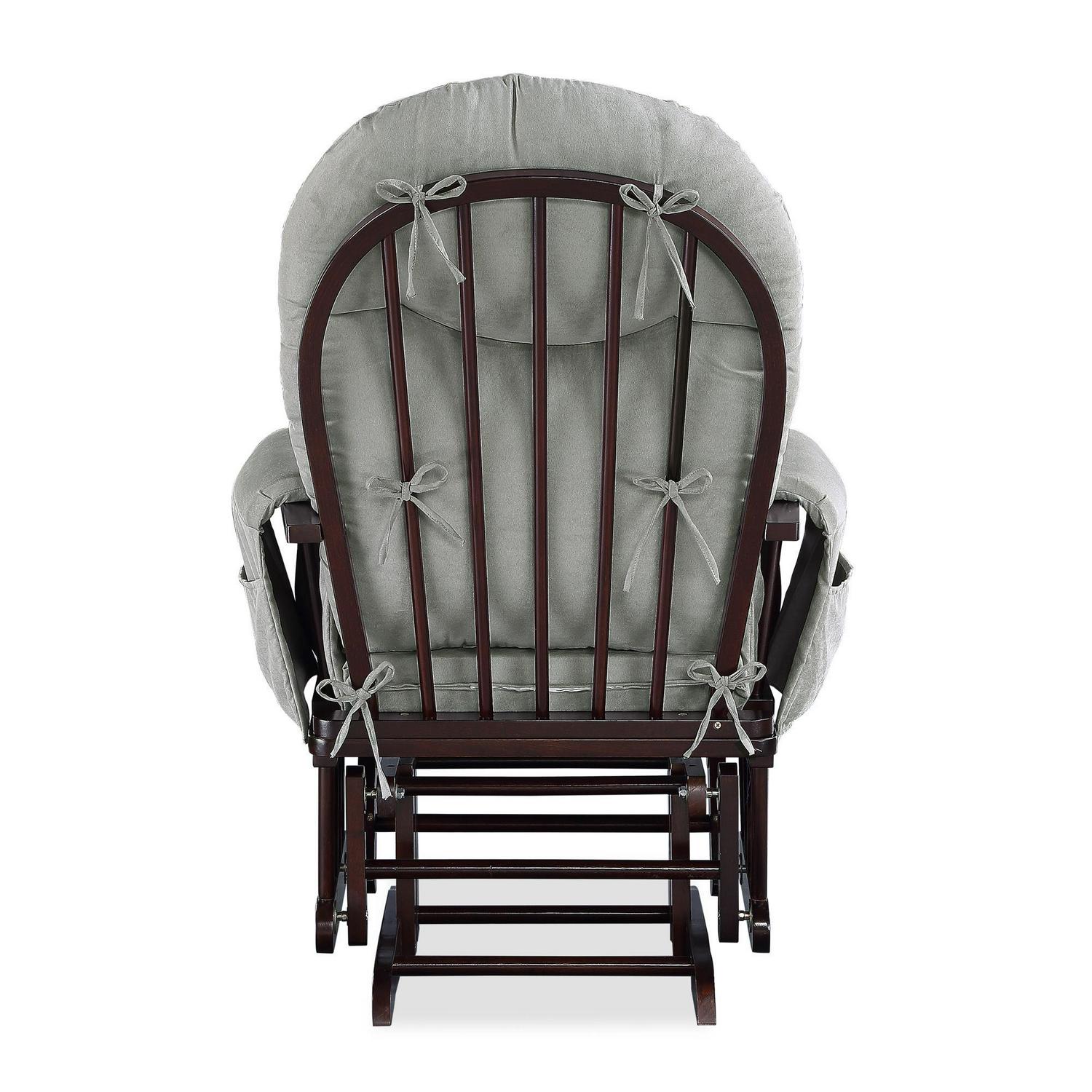 Baby Relax Huntington Glider Rocker, Gray and Espresso - Image 15