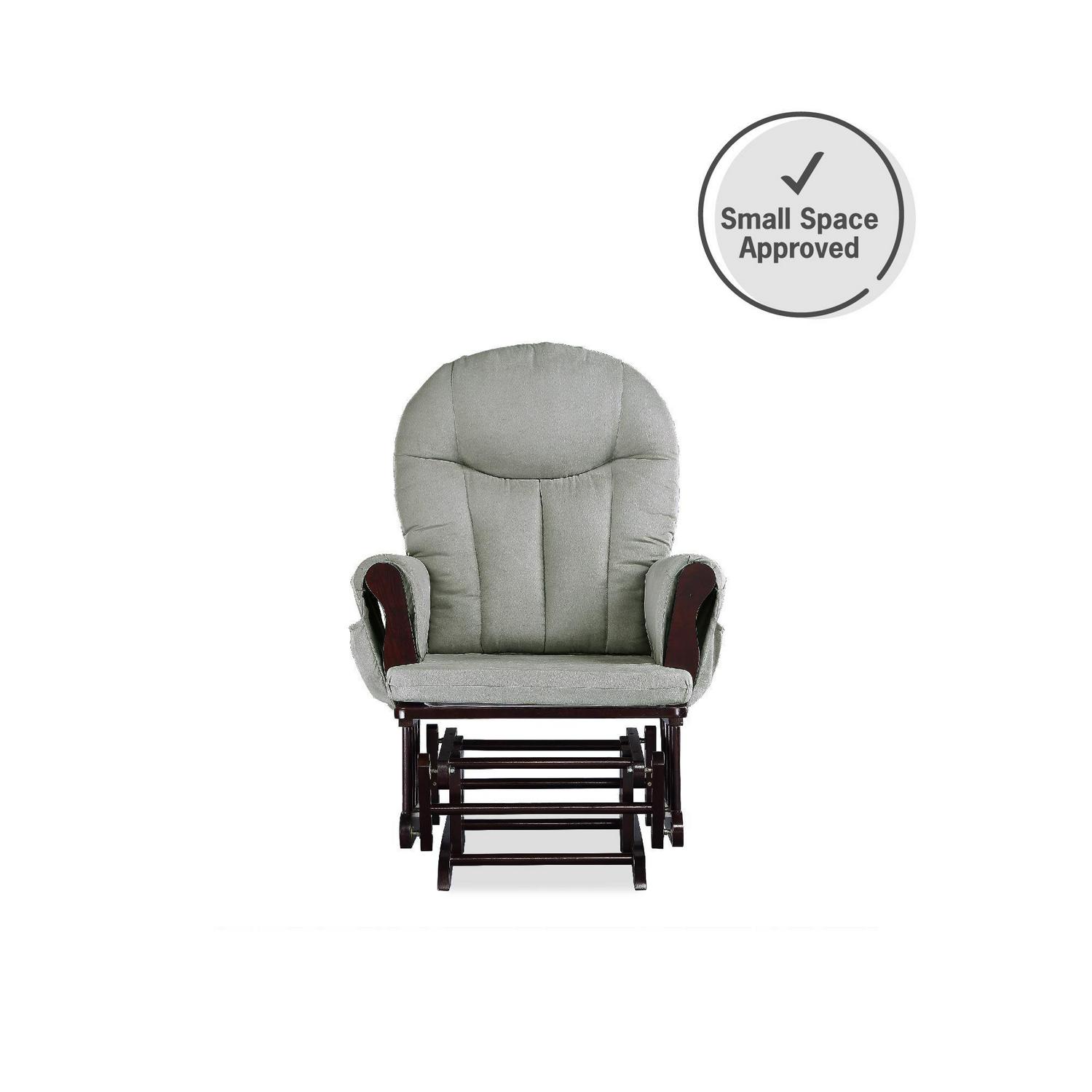 Baby Relax Huntington Glider Rocker, Gray and Espresso - Image 5