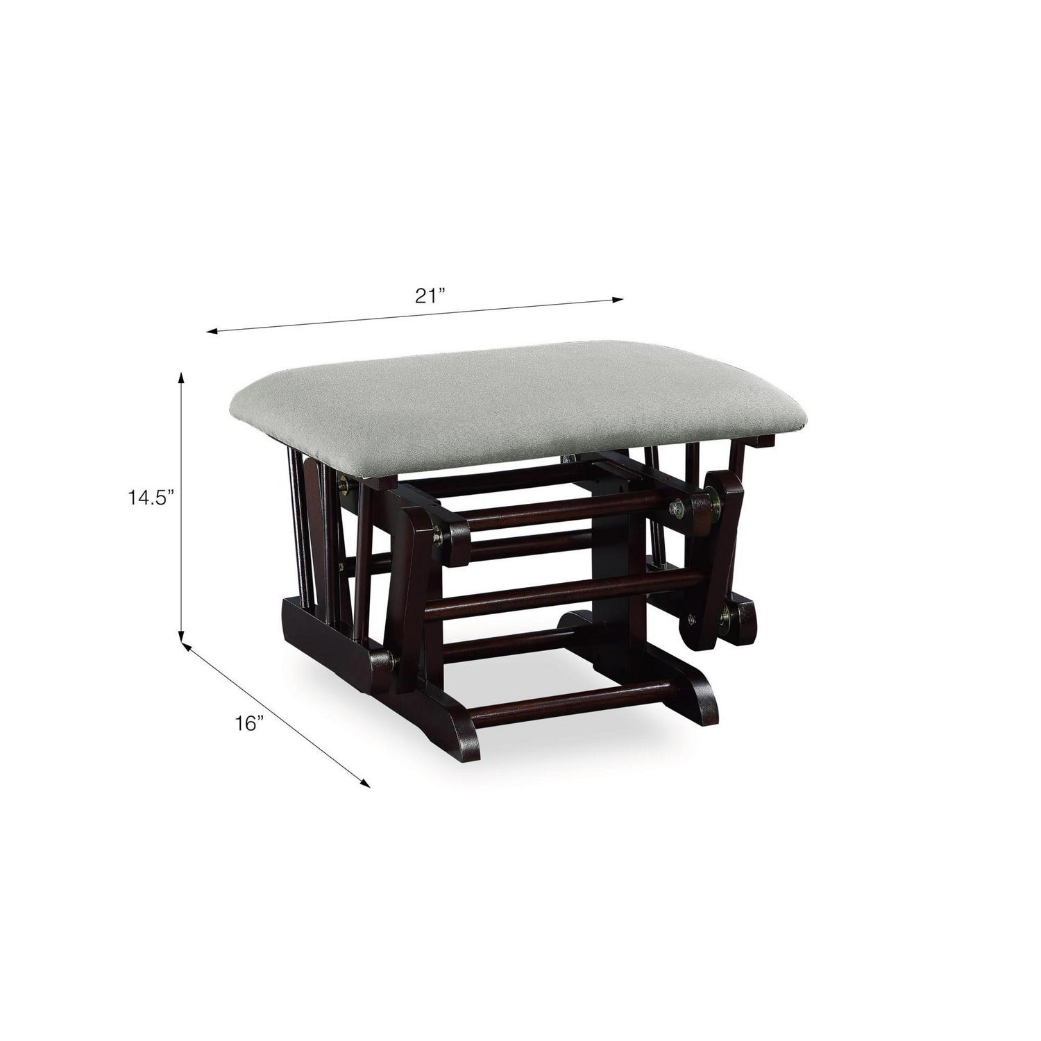 Baby Relax Huntington Glider Rocker, Gray and Espresso - Image 16