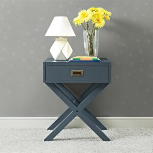 Baby Relax Miles Nightstand, Nursery Furniture, Graphite Blue Wood