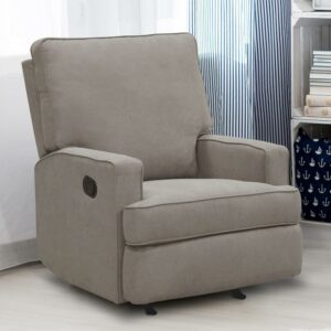 Baby Relax Salma 2-in-1 Rocker Recliner Chair, Taupe Velvet