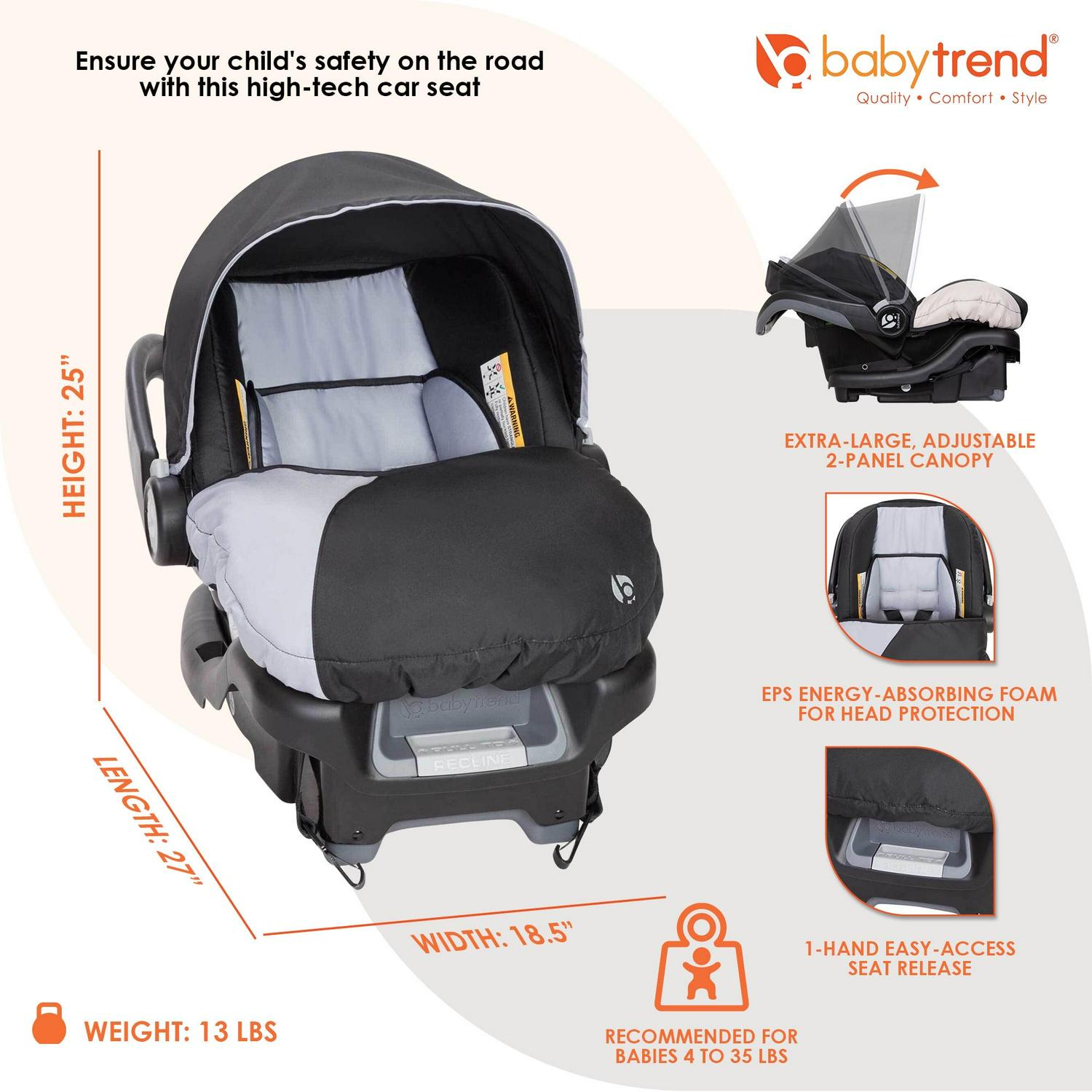 Baby Trend Ally 35 Infant Car Seat - Image 8