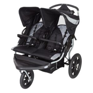 Baby Trend Navigator Double Jogging Stroller - Europa Black, Lightweight with Reclining Seats