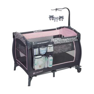 Baby Trend Trend-E Nursery Center Playard with Travel Bag - Starlight Pink