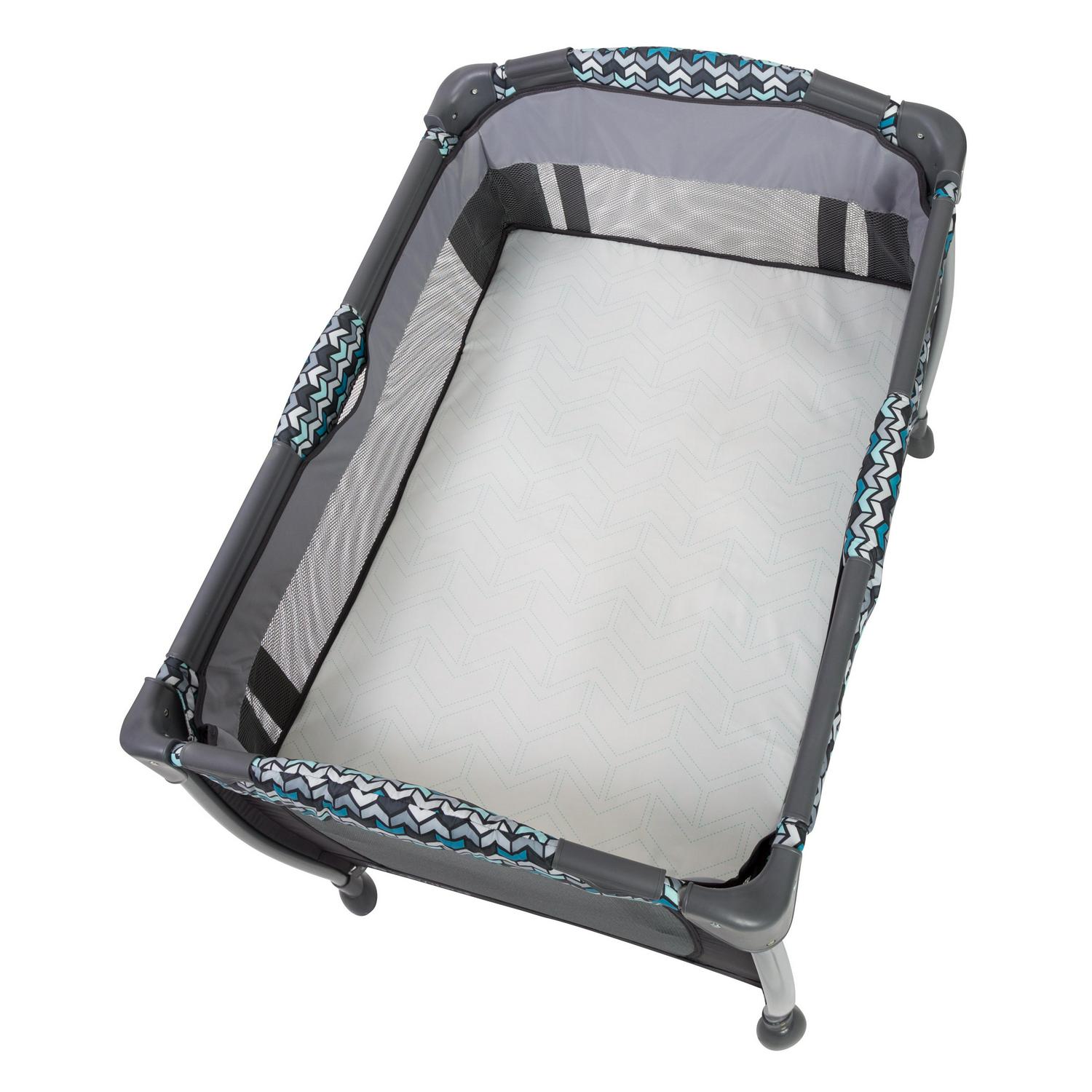 Baby Trend Resort Elite Nursery Center Playard with Bassinet and Travel Bag, Laguna Blue - Image 4