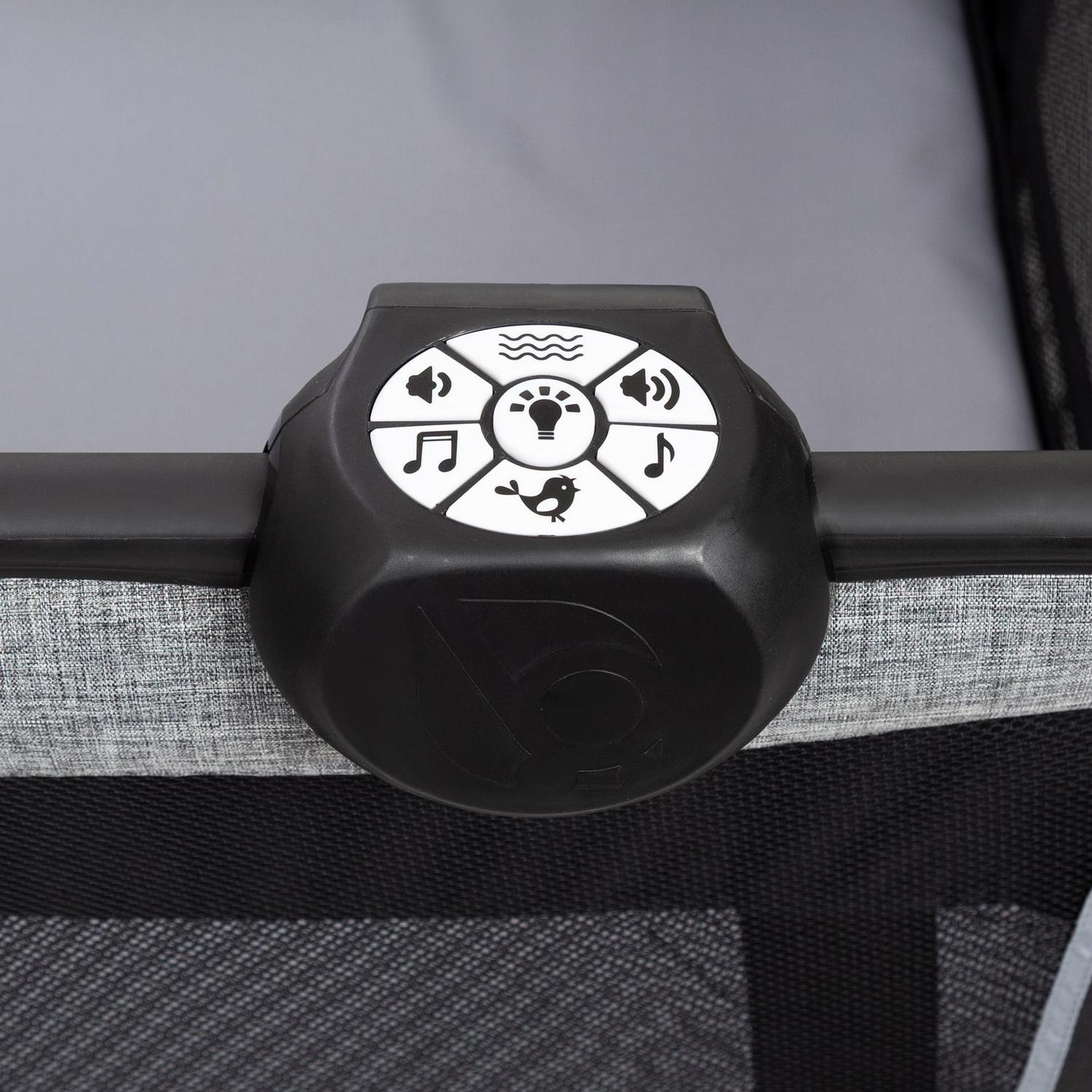 Baby Trend Simply Smart Nursery Center Playard with Bassinet and Travel Bag - Whisper Grey - Image 9