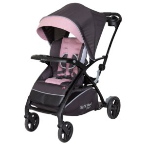 Baby Trend Sit N' Stand 5-in-1 Shopper Stroller in Cassis Pink