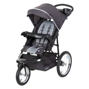 Baby Trend Xcel-R8 Plus Jogging Stroller with LED Lights, Liberty Grey