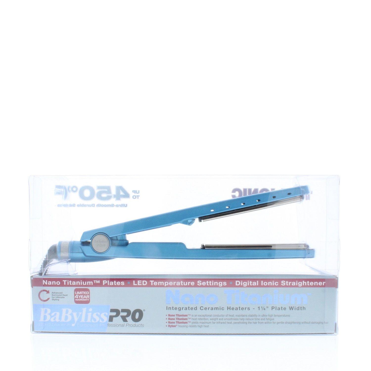 Babyliss Pro Nano Titanium Integrated Ceramic Heaters Iron ( 1.25" inch - Flat Plates) - Image 2