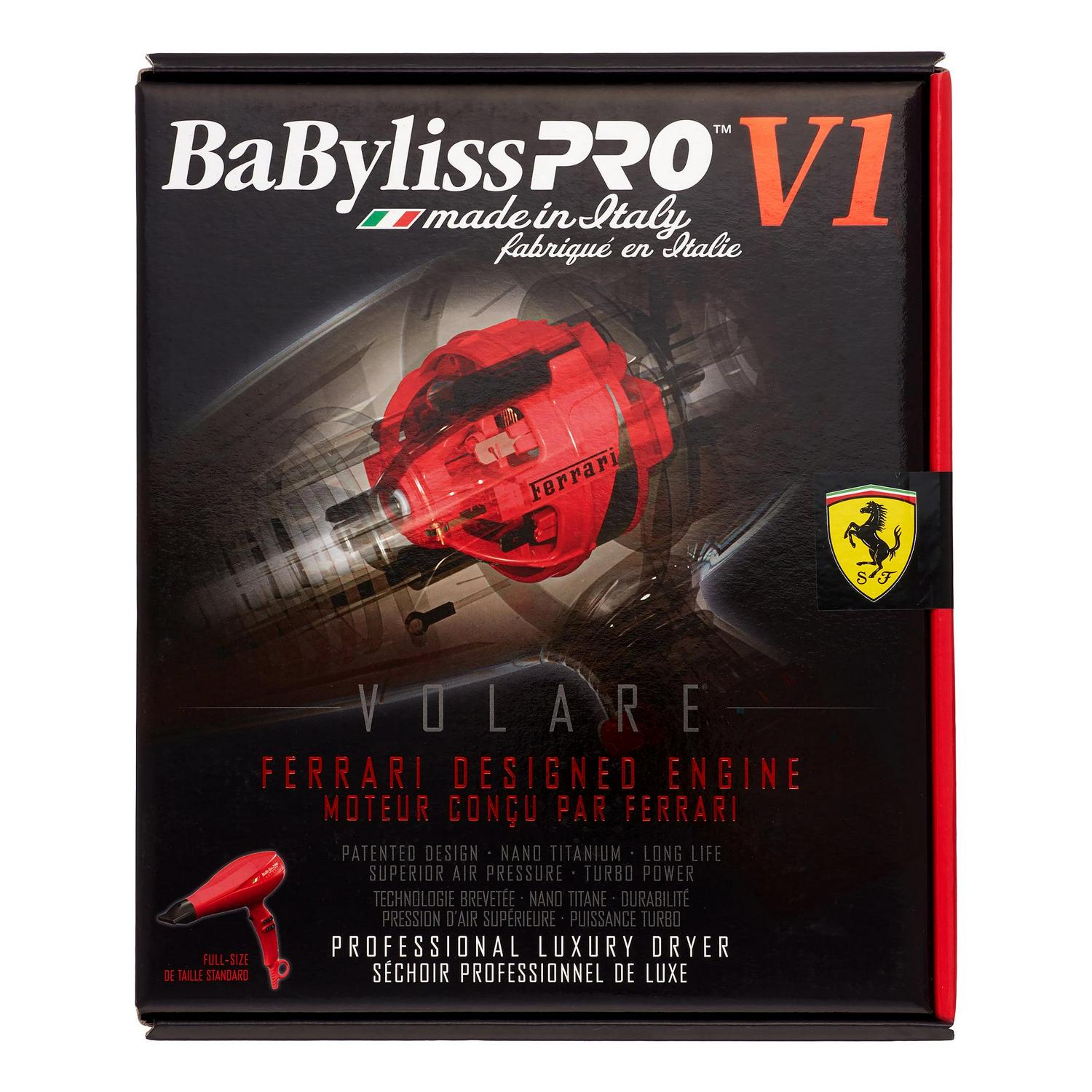 Babyliss Pro v1 volare ferrari designed engine hair dryer