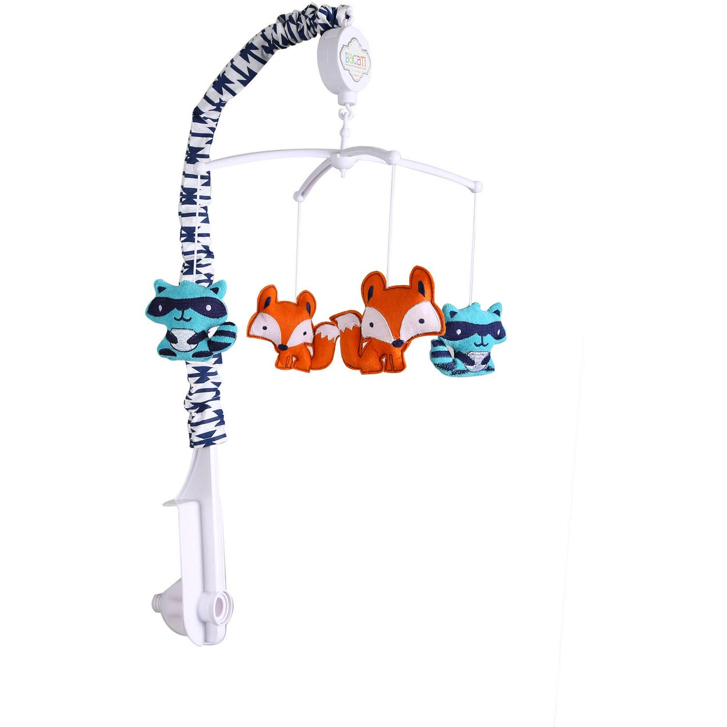 Bacati - Liam Aztec Aqua/Orange/Navy 10-Piece Nursery in a Bag Crib Bedding Set 100% Cotton Percale Unisex Crib Bedding Set with 2 crib fitted sheets - Image 5