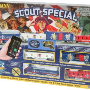 Bachmann Trains HO Scale Scout Special Boy Scouts Of America E-Z App Smart Phone Controlled Electric Train Set