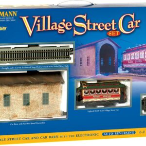 Bachmann Trains O Scale Christmas Village Streetcar Ready To Run Electric Train Set