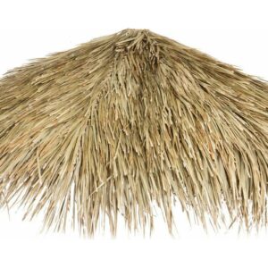 Backyard X-Scapes Mexican Palm Thatch Umbrella Cover, Natural, 9'