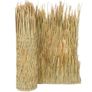 Backyard X-Scapes Natural Mexican Palm Thatch Runner Roll Roof Thatching 35" H x 8' L