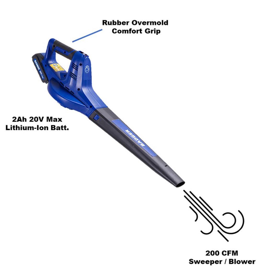 WILD BADGER POWER 20V Cordless String Trimmer/Edger Sweeper Combo 12"Weed Eater Leaf Blower - Image 3