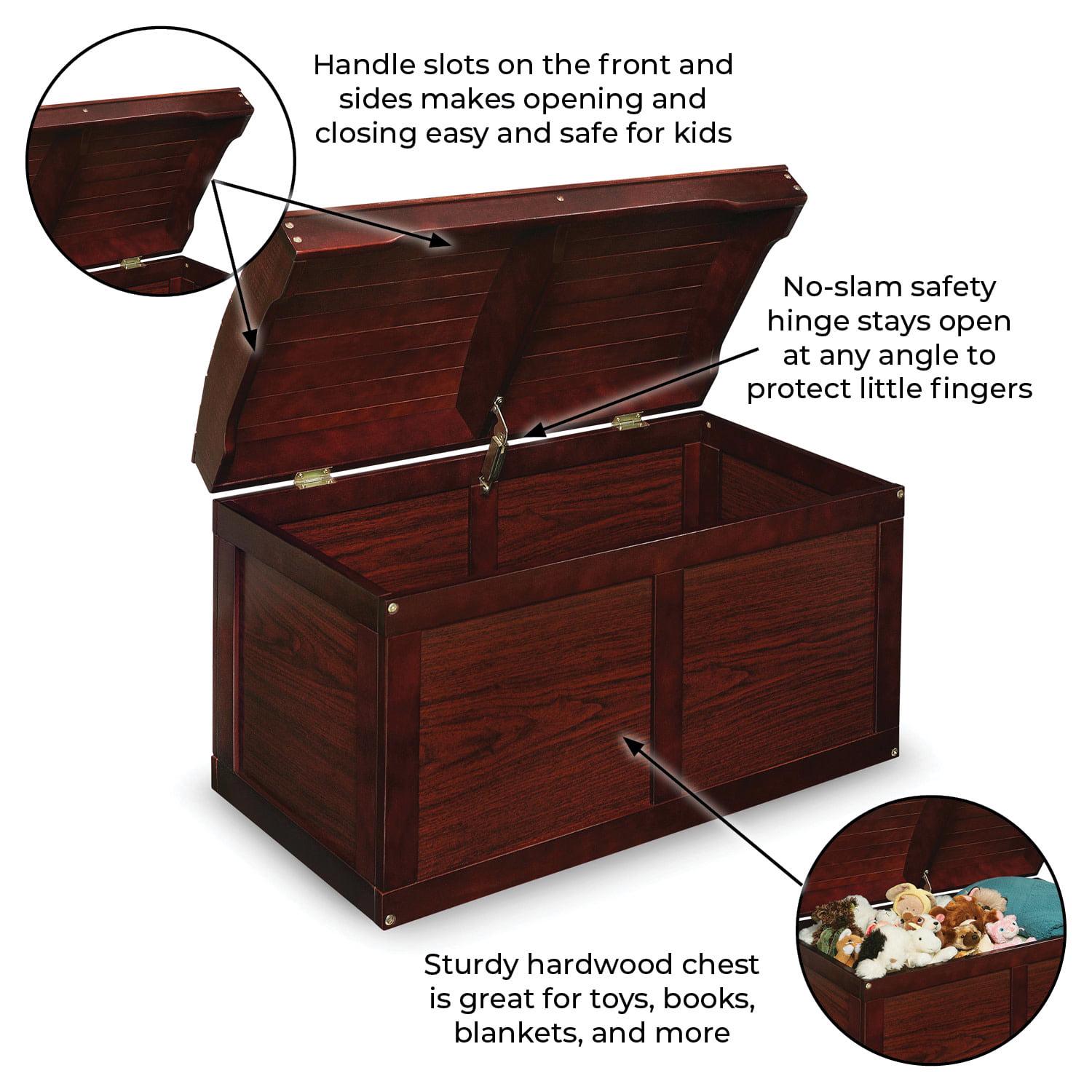 Badger Basket Kid's Hardwood Barrel Top Toy Chest 3.9 Cu ft. Capacity - Cherry - Image 3