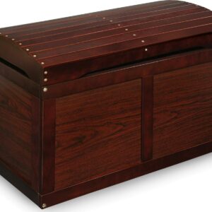 Badger Basket Kid's Hardwood Barrel Top Toy Chest 3.9 Cu ft. Capacity - Cherry