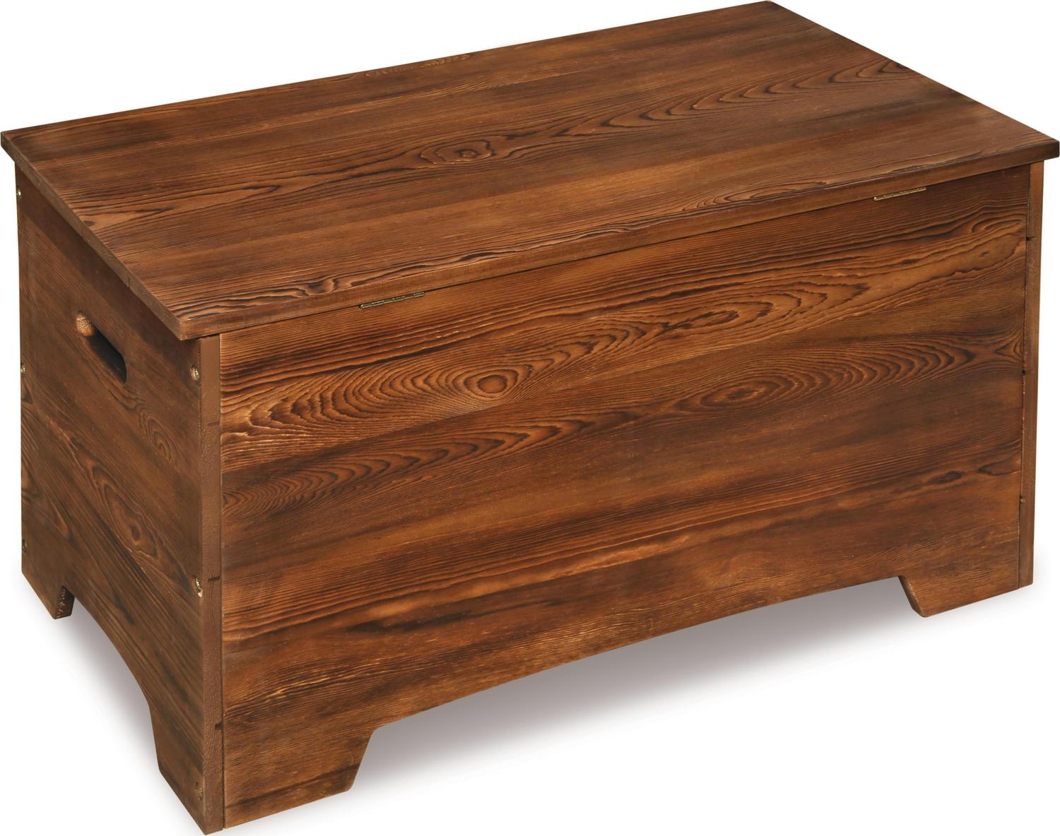 Badger Basket Children's Solid Wood Rustic Toy Box 3.3 Cu ft. - Caramel Brown - Image 7