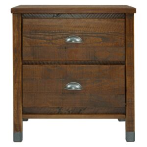 Baja Night Stand - 2 Drawer - Walnut Finish
