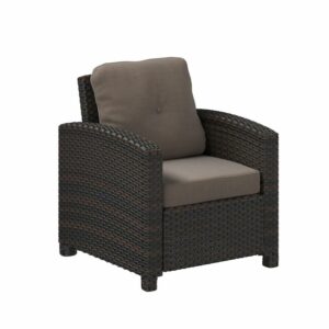 Balkene HomeMiles Club Chair In Mocha Wicker