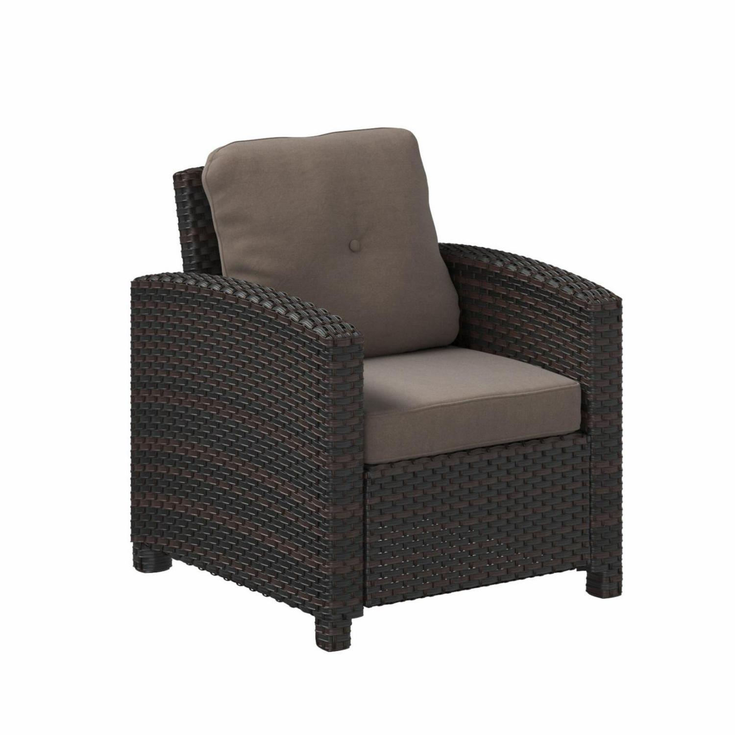 Balkene HomeMiles Club Chair In Mocha Wicker