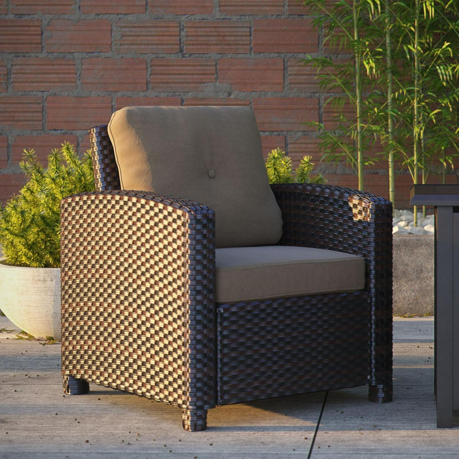 Balkene HomeMiles Club Chair In Mocha Wicker - Image 5