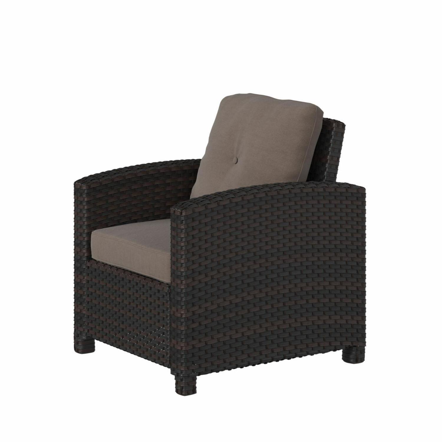 Balkene HomeMiles Club Chair In Mocha Wicker - Image 3