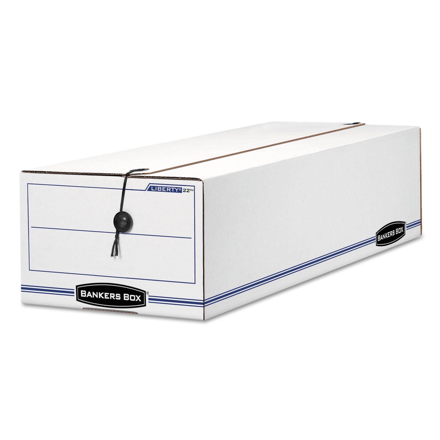 Liberty Check And Form Boxes, 9" X 24" X 6.38", White/Blue, 12/Carton - Image 2