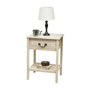 Banks Single Drawer Rectangular Accent End Table
