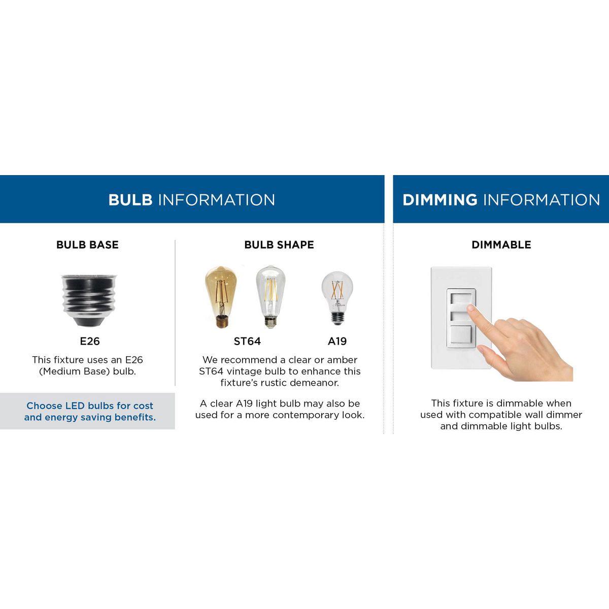 Barnes Mill Collection Two-Light Antique Bronze Clear Seeded Glass Farmhouse Bath Vanity Light - Image 8