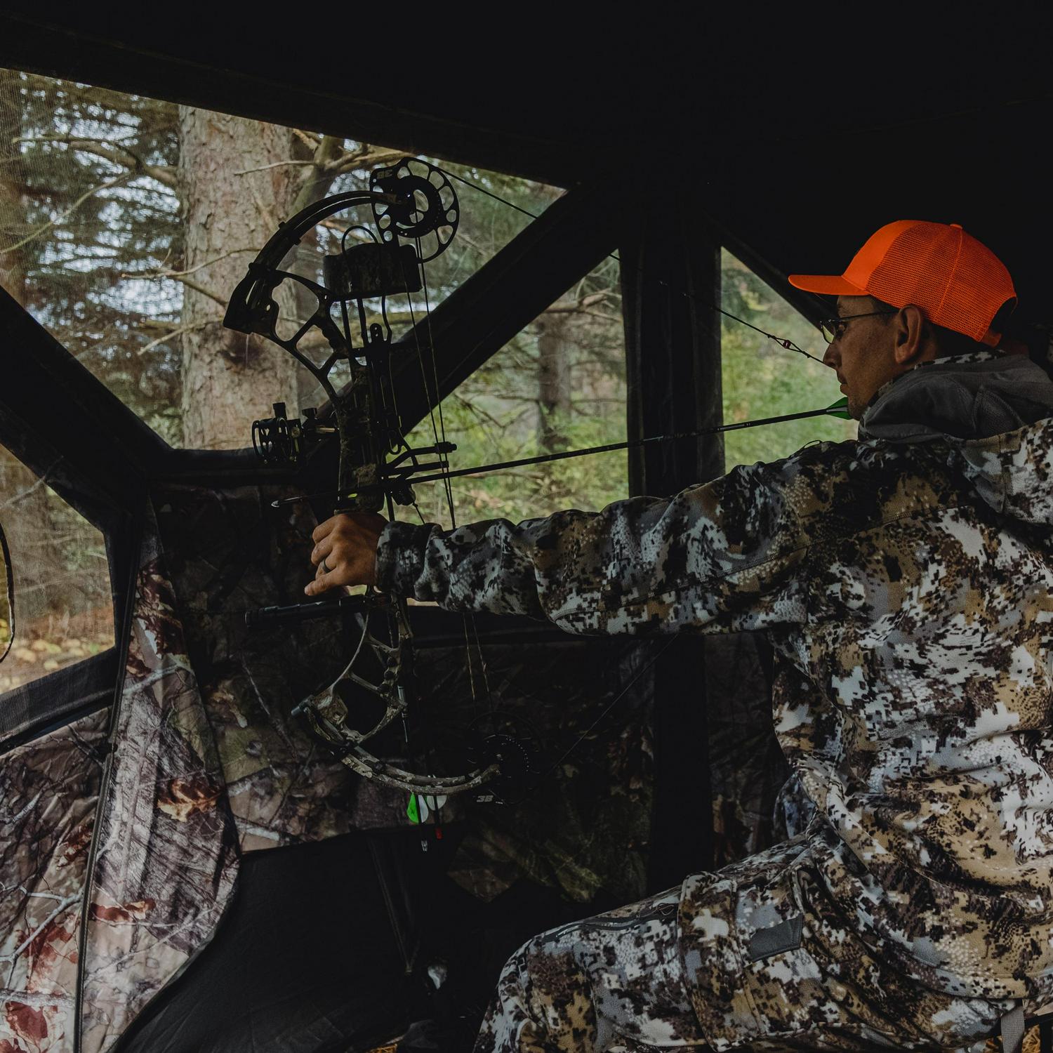 Barronett BlindsA Big Cata c, Portable Hub Blind, 3-Person, BloodtrailA Backwoods, BC350BW - Image 8