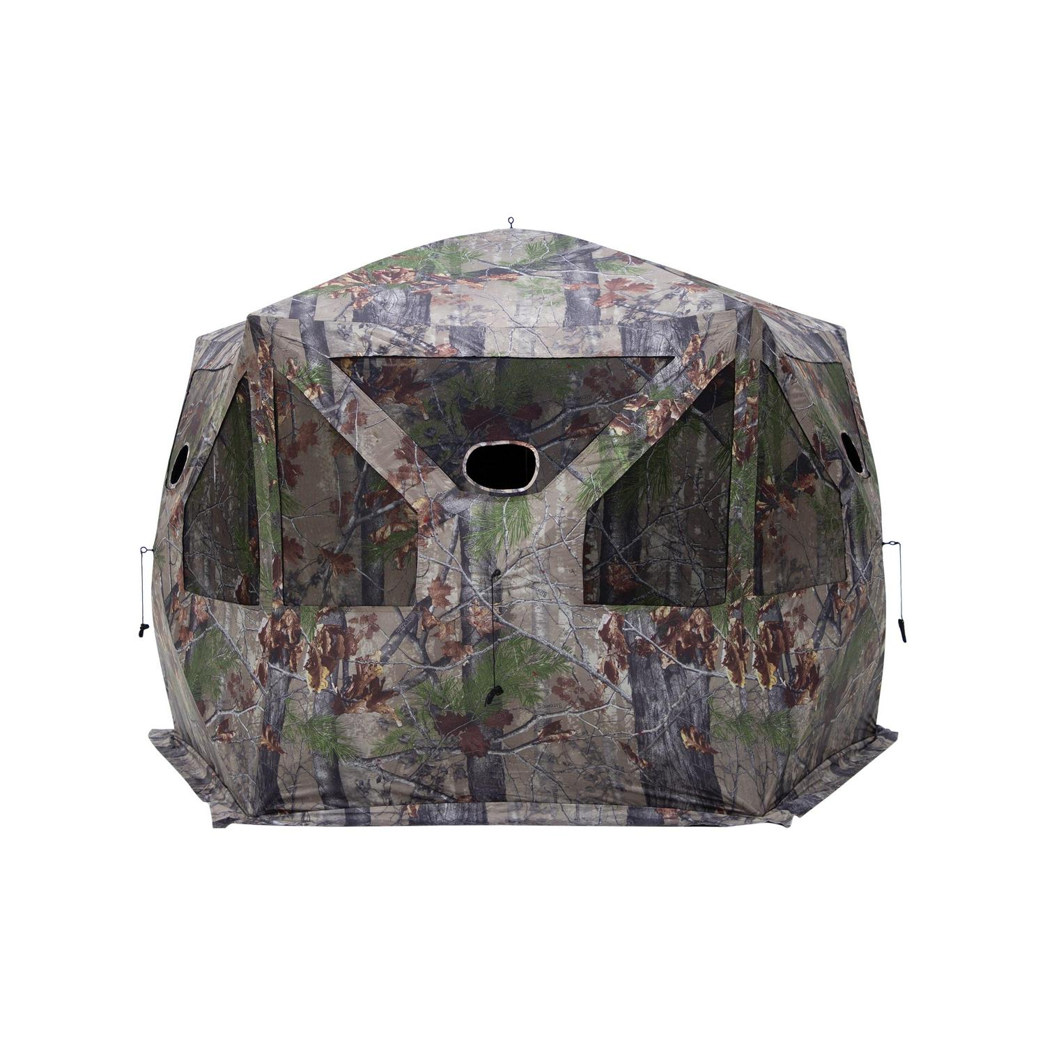 Barronett BlindsA Pentagona c, Portable Hub Blind, 4-Person, BloodtrailA Backwoods, PT550BW