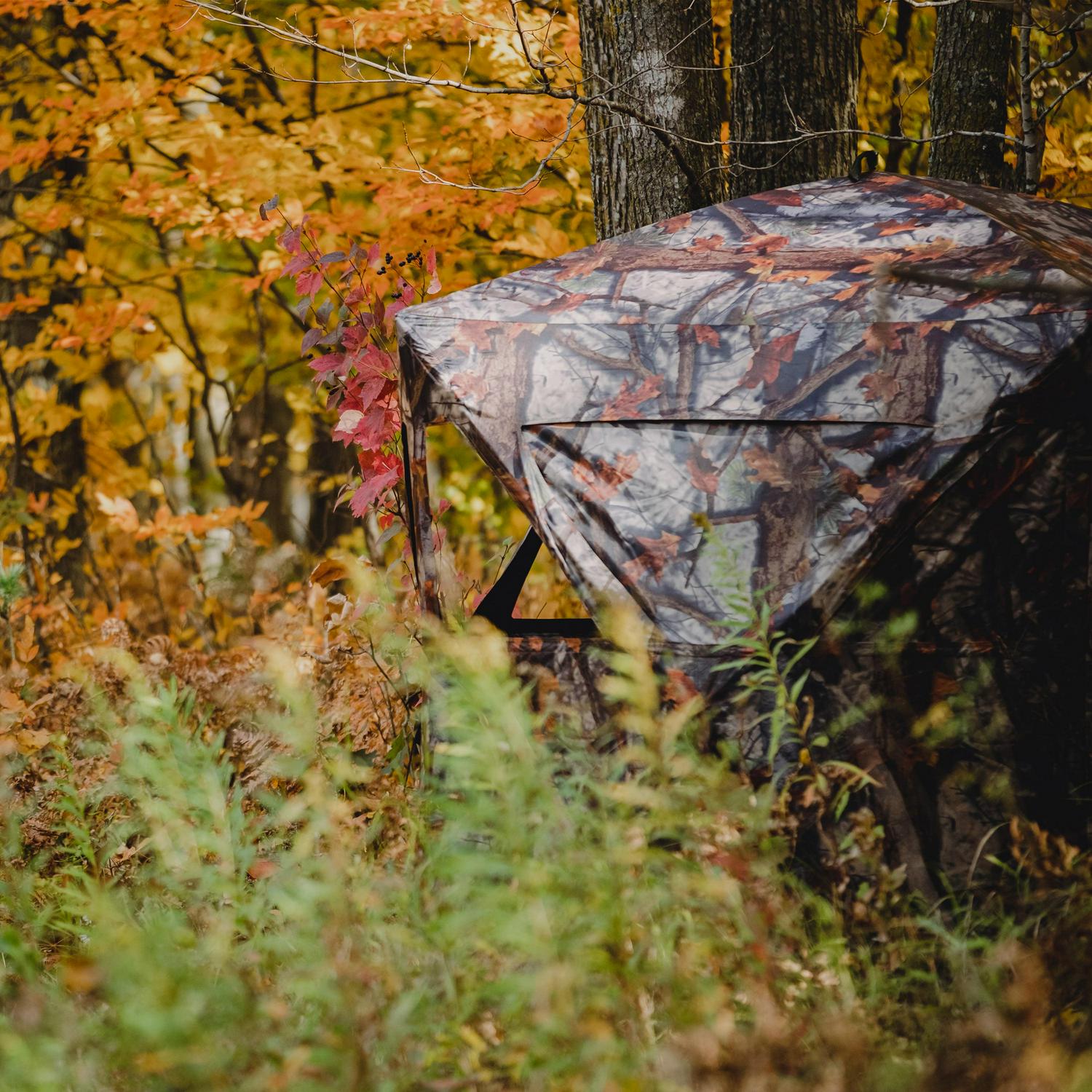 Barronett BlindsA Prowler 200, Portable Hub Blind, 2-Person, BloodtrailA Woodland, PR200BT - Image 4