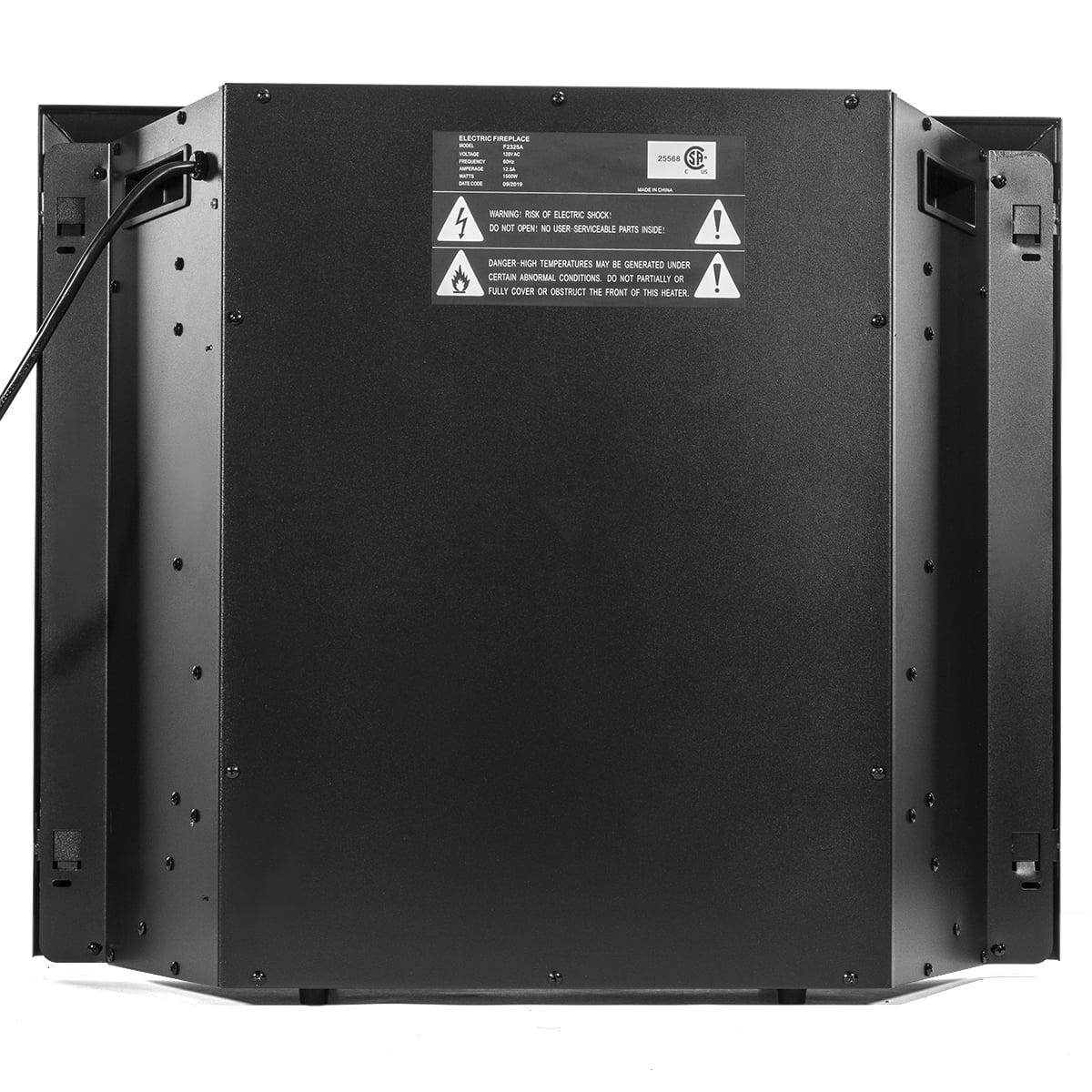 Barton 26" Electric Fireplace Inserts Heater, Recessed Fireplace, Electric Fireplace Insert w/ Remote Control, 8H Timer, 6 Brightness Settings, 750W / 1500W, (26" W x 22" H) Black - Image 5